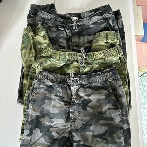 Gap camo twill joggers set of 3